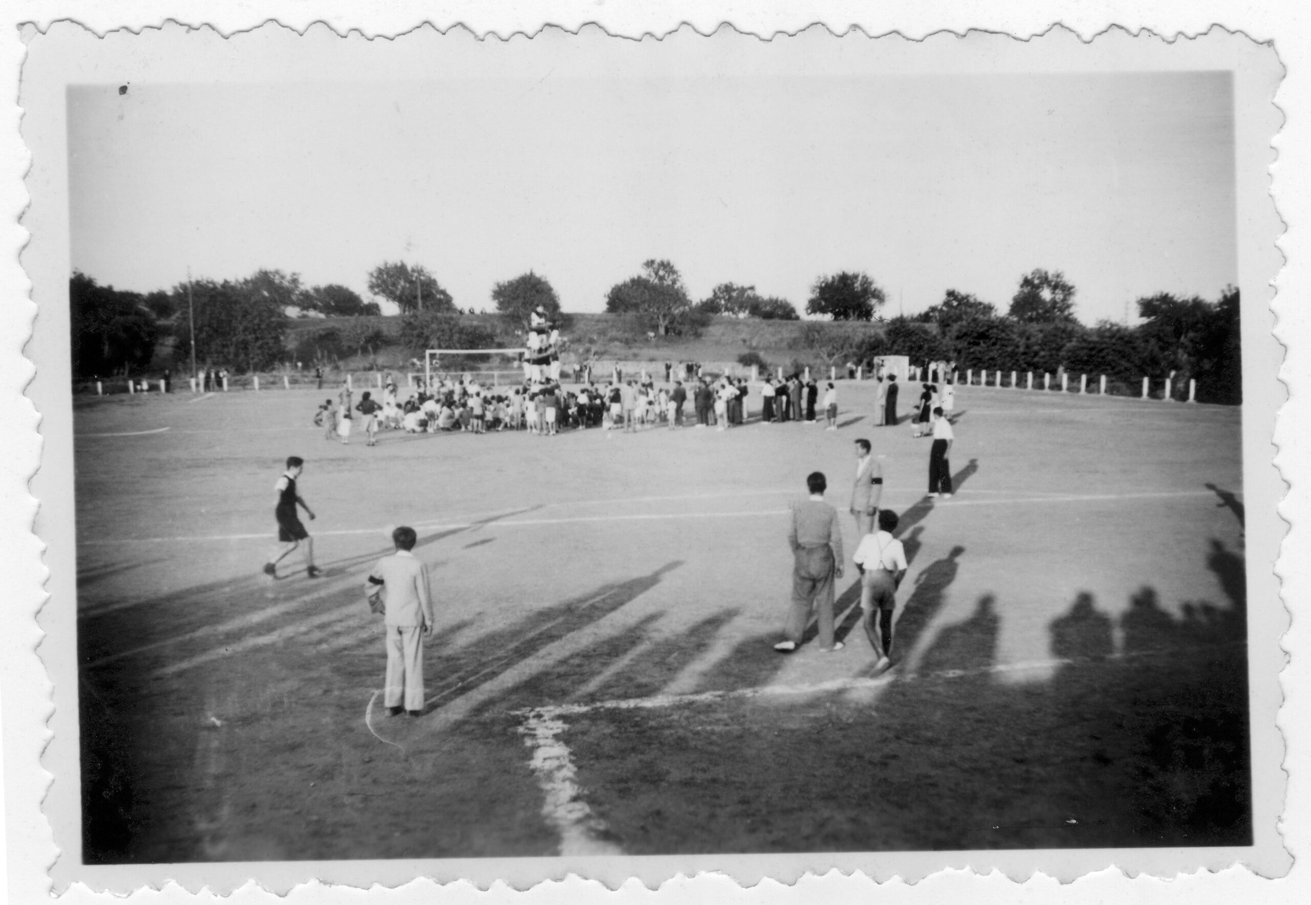 Castell al camp de futbol de Can Tintorer