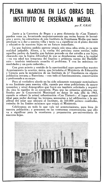 Construcció de l'INS Bruguers