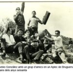Eusebio González i la seva colla en un Aplec de Bruguers