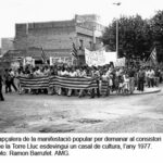 Manifestació per la Torre Lluch. Abans