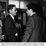 Antoni Tarrida i Joan Mitjans, a la biblioteca municipal